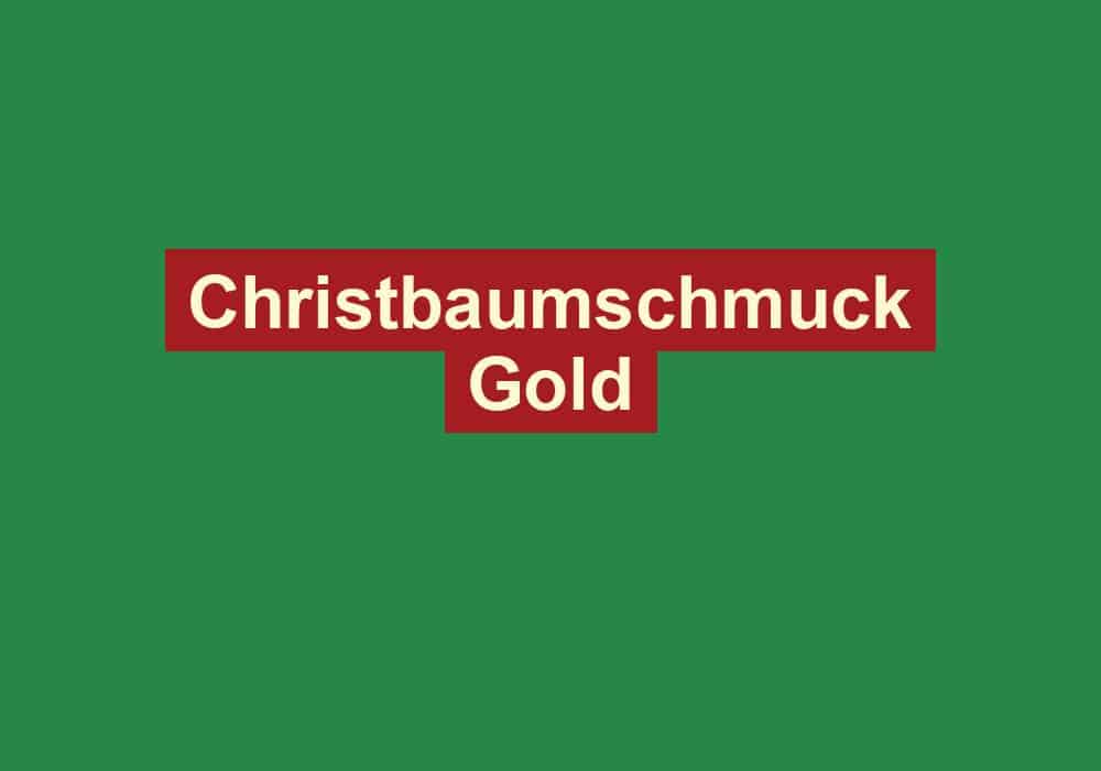 christbaumschmuck gold 2
