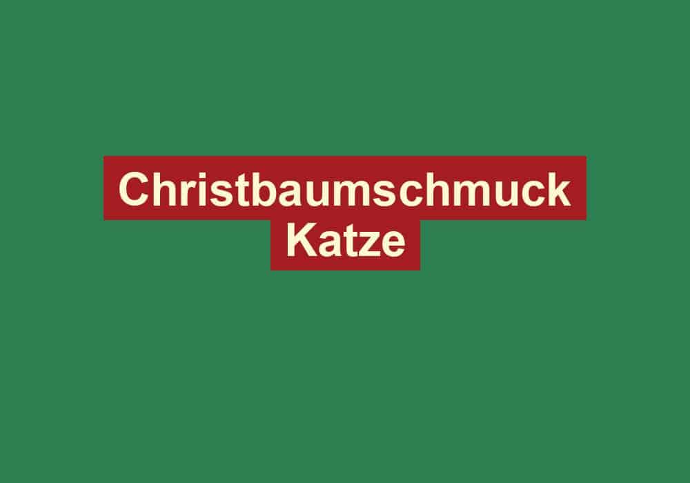 christbaumschmuck katze