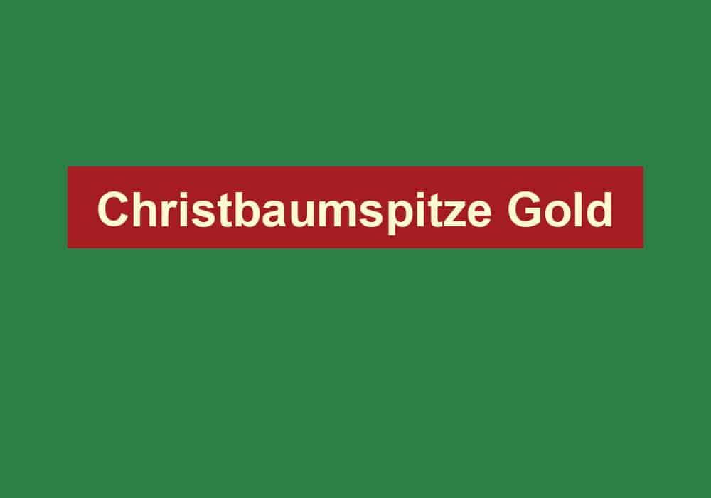 christbaumspitze gold