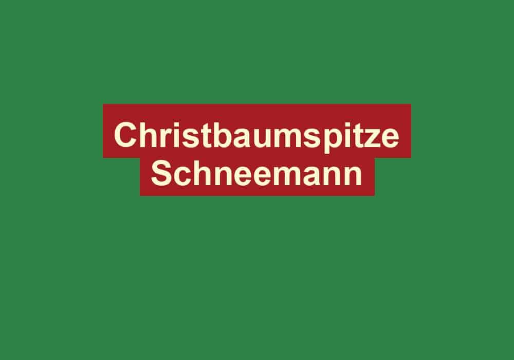 christbaumspitze schneemann