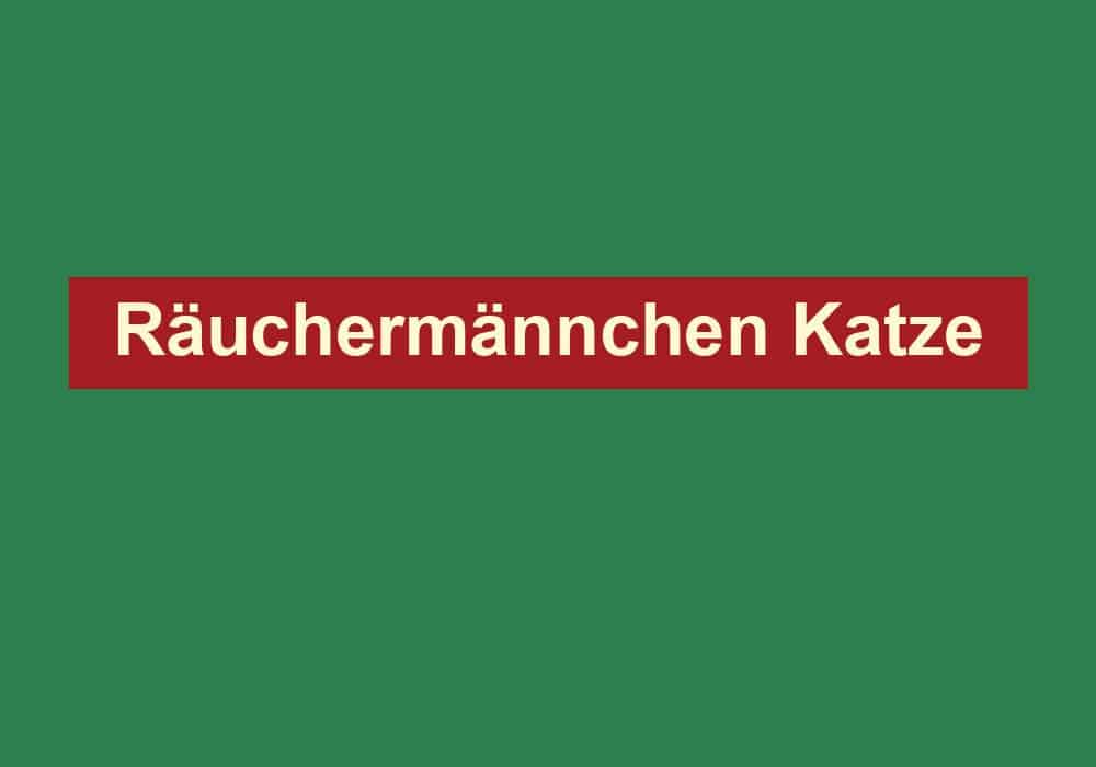 raeuchermaennchen katze