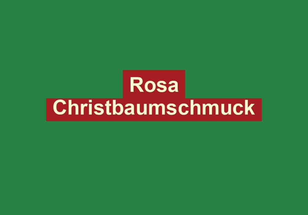 rosa christbaumschmuck