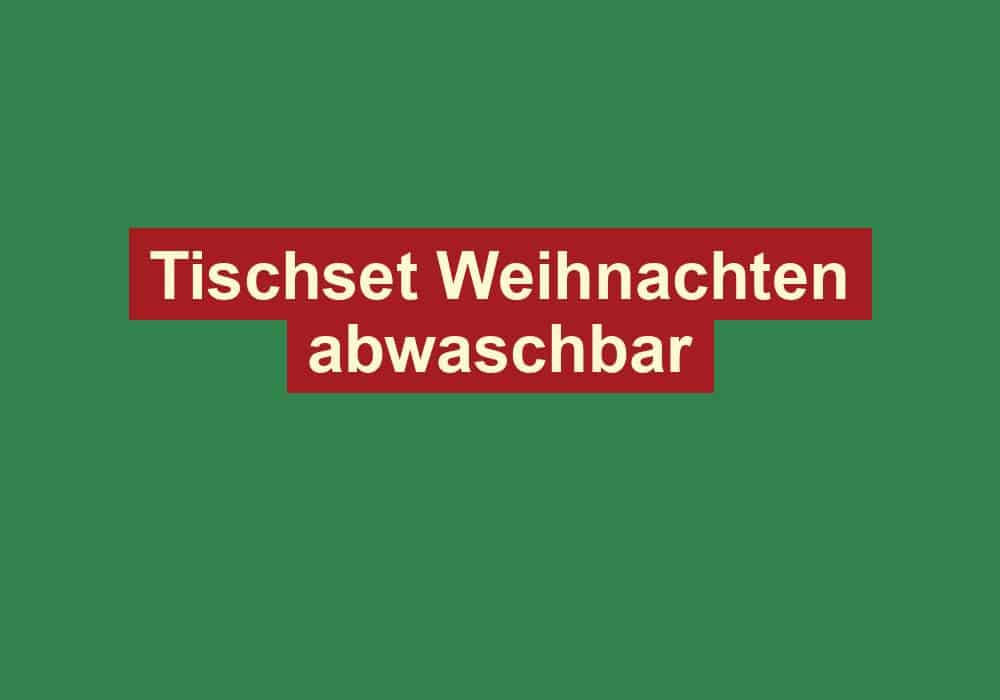 tischset weihnachten abwaschbar