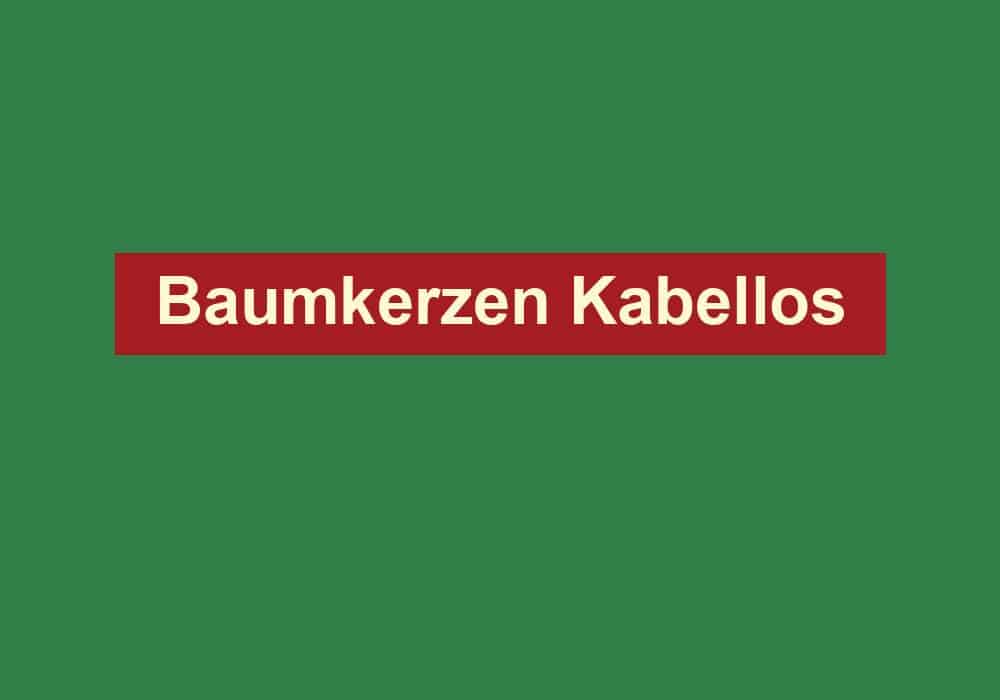 baumkerzen kabellos