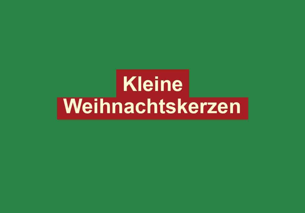 kleine weihnachtskerzen