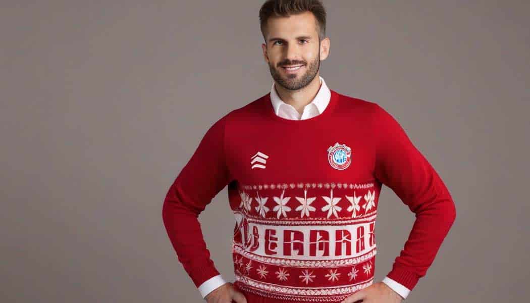 Weihnachtspullover mit FC Bayern Motiv, Symbolbild (NF)